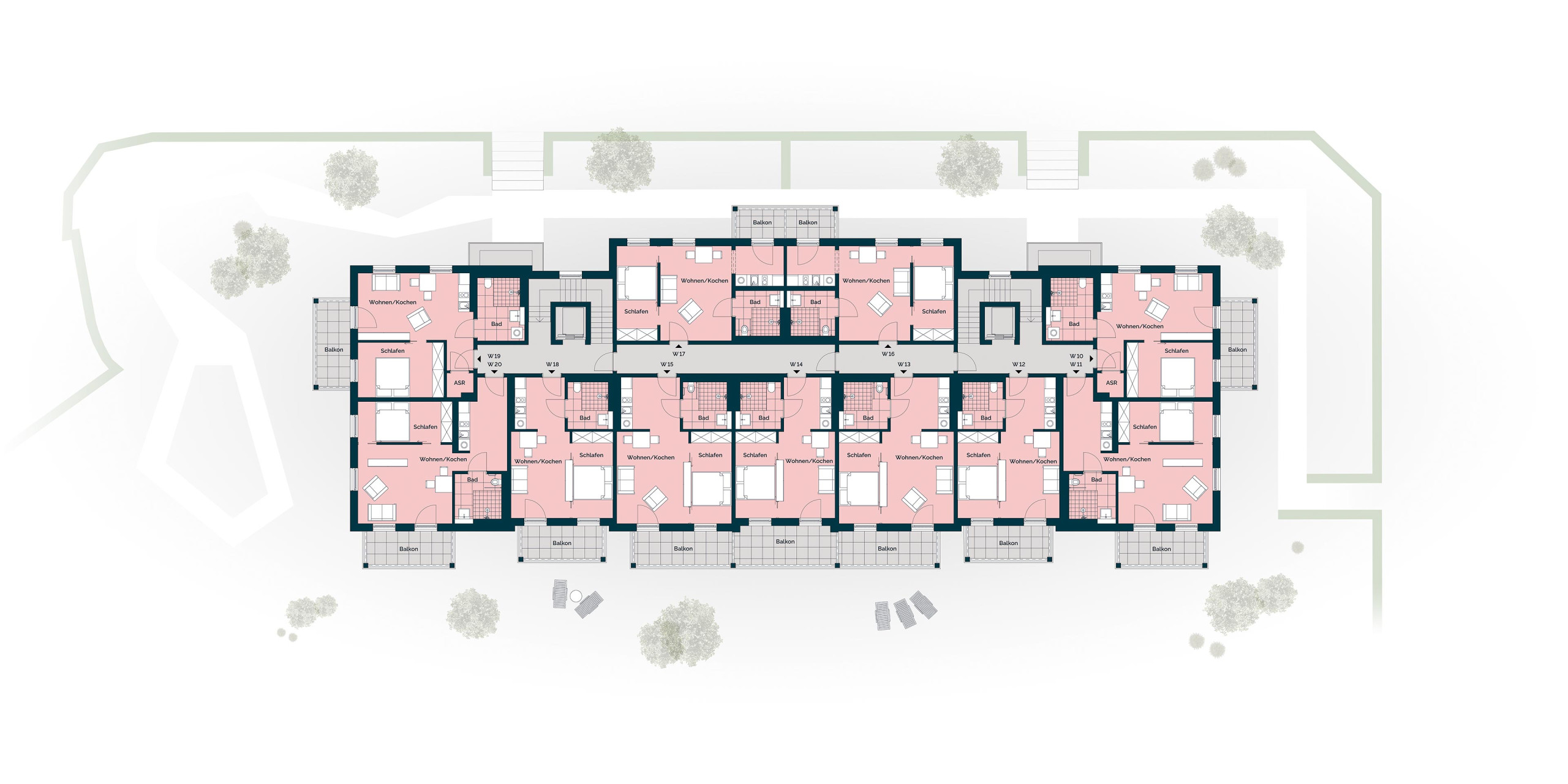 Grundriss 1. Obergeschoss